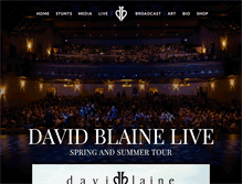 Tablet Screenshot of davidblaine.com
